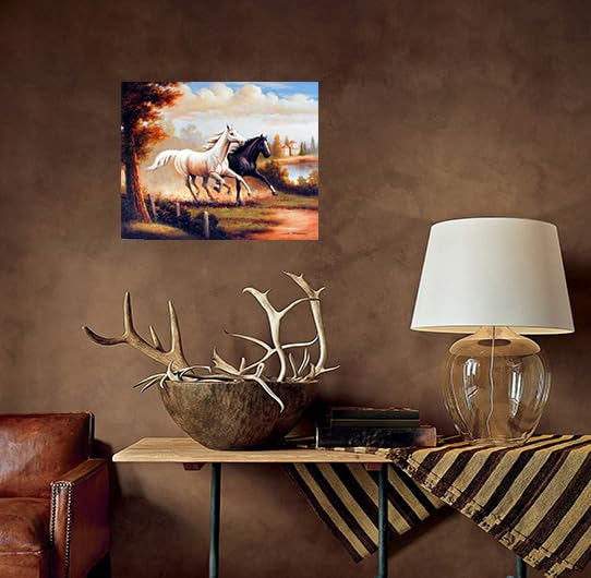 Amazon.com: Impact Posters Gallery Wild Stallion Horses Running